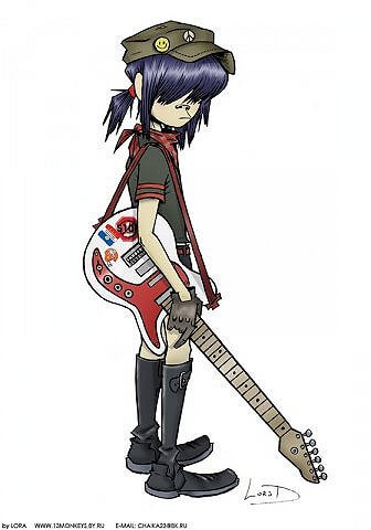 gorillaz noodle фанарт